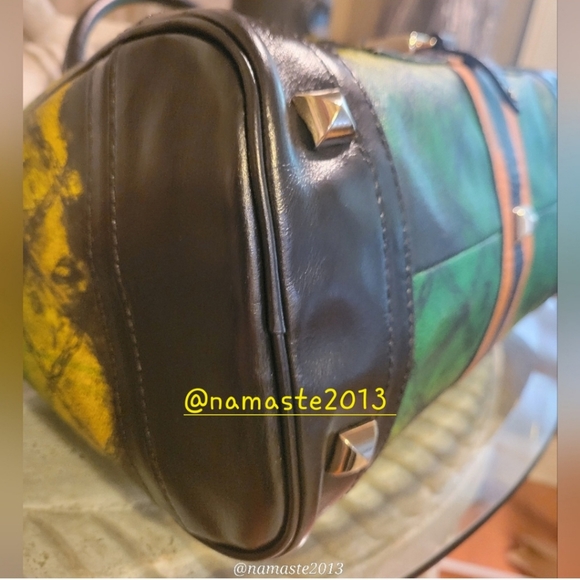 L.A.M.B. By Gwen Stefani Tie-Die Speedy Satchel Luxury Designer Handbag #11 - Picture 11 of 16